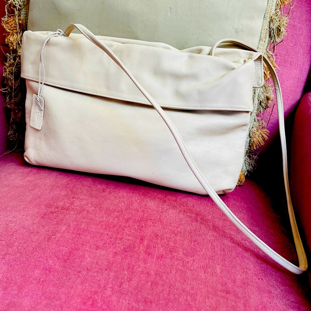 Vintage genuine leather shoulder handbag/convertible clutch-Macy’s Exclusive